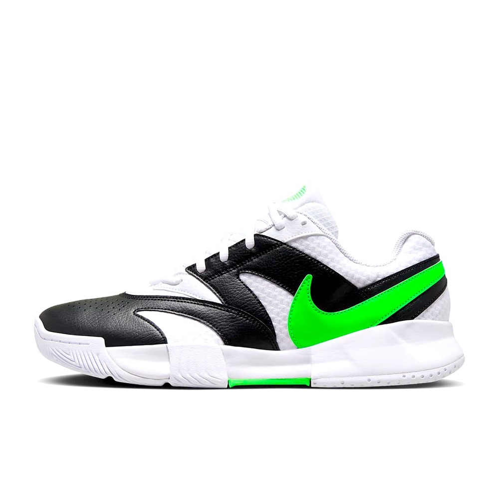Size 11 - NikeCourt Lite 4  Men's White Poison Green *Missing Shoebox Lid*